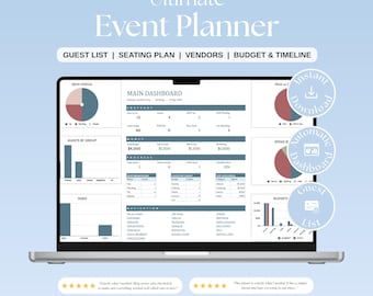 All-in-One Event Planner Spreadsheet (Google Sheets, Excel)