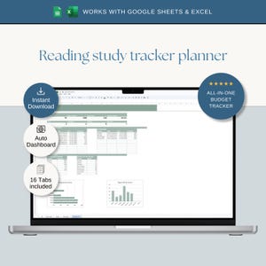 Planilha automatizada de acompanhamento de leitura, planejador de progresso de estudos (Google Sheets e Excel)