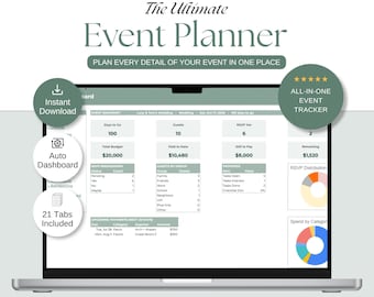 All-in-One Event Planner Spreadsheet (Google Sheets, Excel)