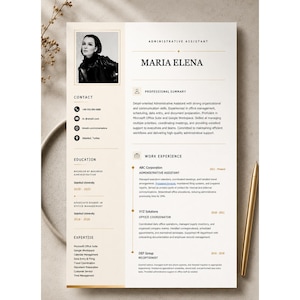 Administrative Assistant Resume Template | ATS Friendly CV | Word & Google Docs