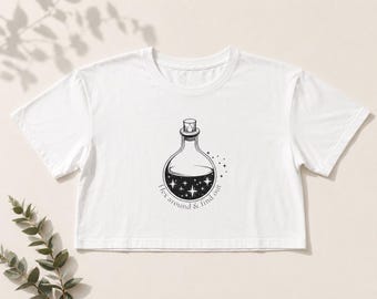 Hexenkatzen-Shirt, Hexen-T-Shirt, Hexen-Grafik-Shirt, Okkultes Shirt, Cottagecore-Hexengeschenk, Spirituelles Geschenk für Sie