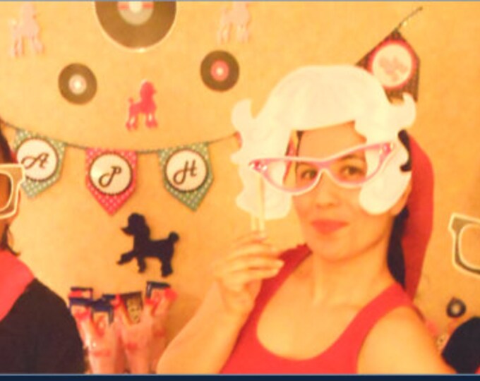 50s, Retro, Grease Inspired, Photo Booth Props Etsy