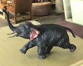 ON SALE Antique Japanese Meiji Rocking Bronze Elephant - Free Shipping
