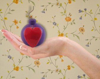 The Love Bomb, Lovingkindness Sculpture for Desk or Shelf, Handmade Gift for Lover, Best Christmas Present for Girlfriend or Boyfriend