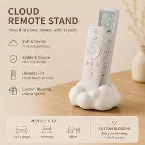 Modern Black & White Remote Control Holder, Padded Storage Box, Living Room Organizer, TV Console Decor, Remote Organizer Gift