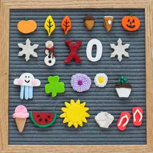 Paquete de surtido de adornos de cartón de temporada // Accesorios e iconos de cartón // Decoración del hogar // Decoración navideña // Ideas de regalo