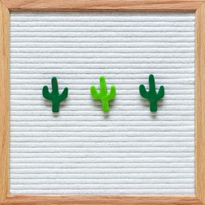 Ornamentos para quadro de letras CACTI // Acessórios para quadros de letras de feltro