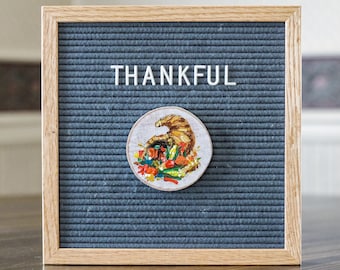 THANKSGIVING Letterboard ORNAMENT (CORNUCOPIA) // Letterboard Accessoires // Fall Decor
