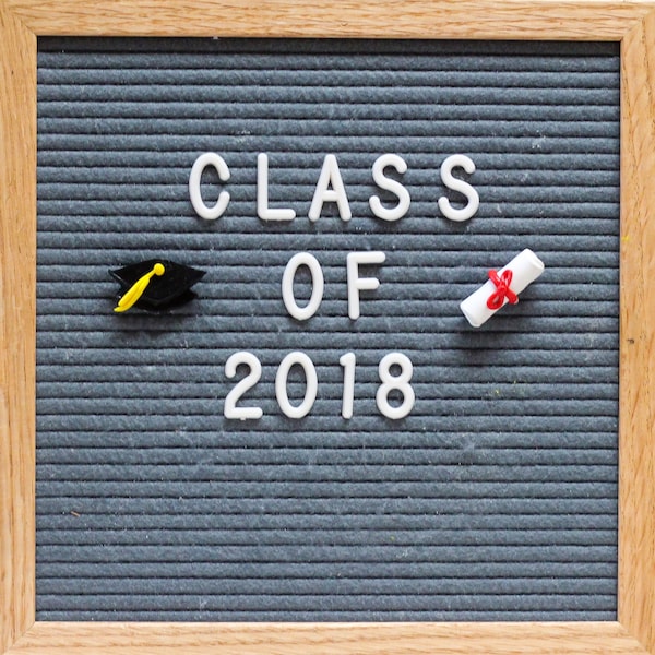 GRADUATION Letter Board Ornaments // Felt Letter Board Accessories // Graduation Gift Ideas // Letter Board Decor //