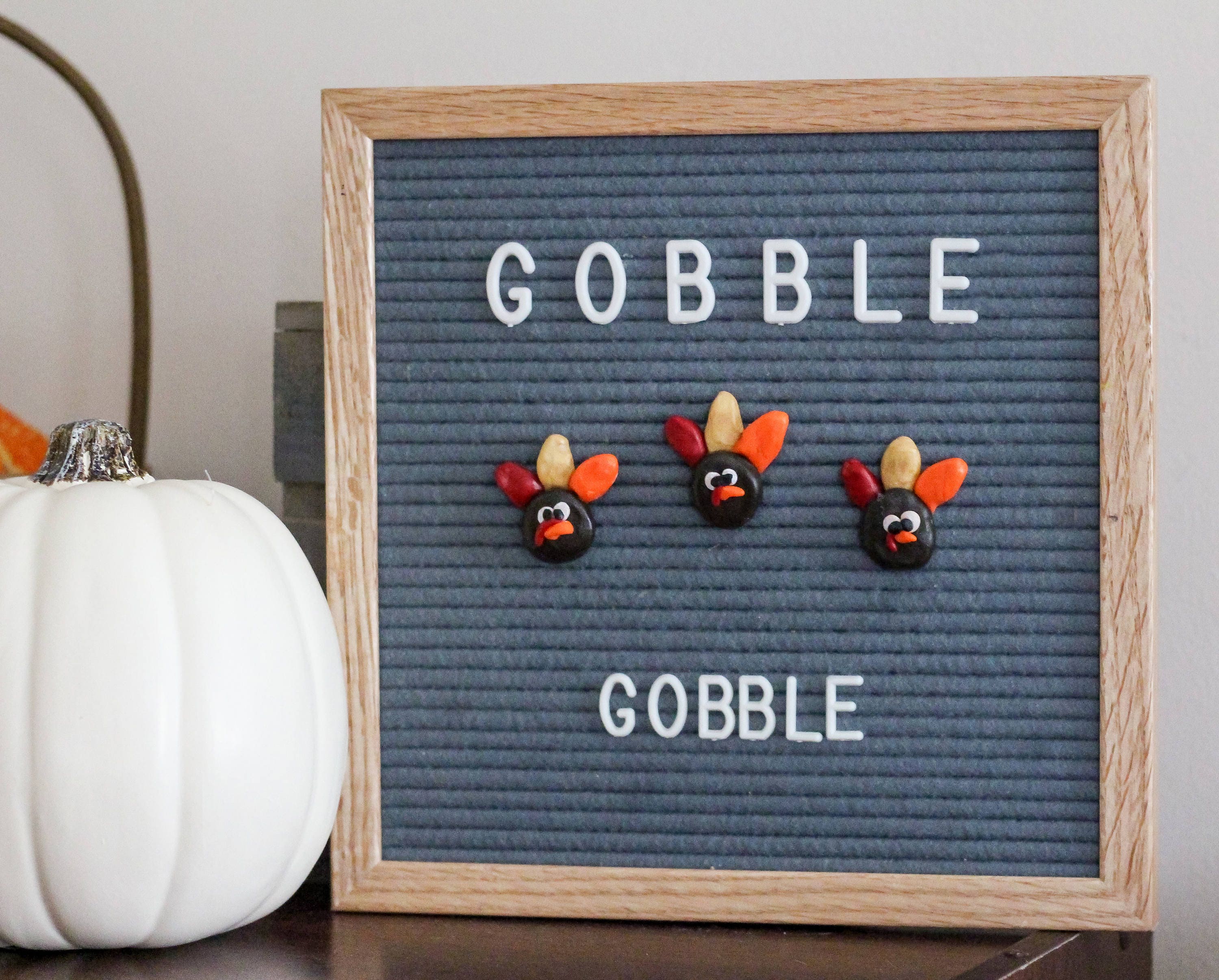 Thanksgiving Turquie Letterboard Ornements | Pack de 3 // Décor d'automne