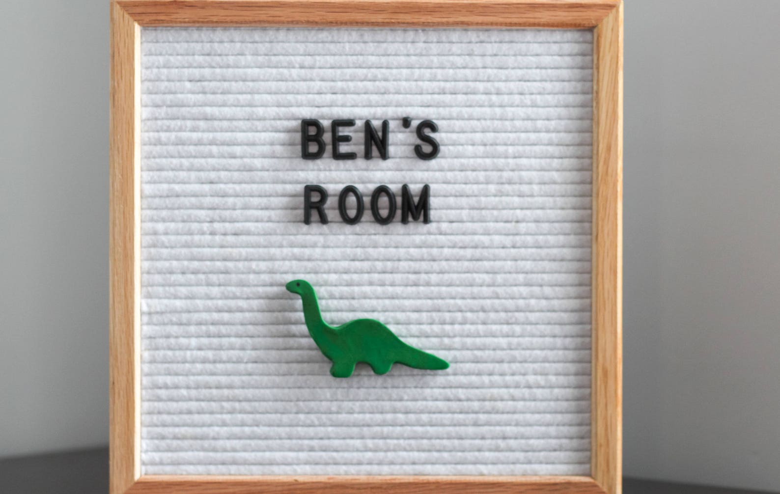 DINOSAUR LETTERBOARD ORNAMENT Brontosaurus / Felt Letter Etsy