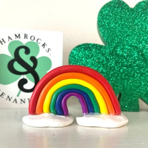 Mini Clay Regenbogen // Mantel & Wohndekor // St. Paddy&#39;s day Dekoration