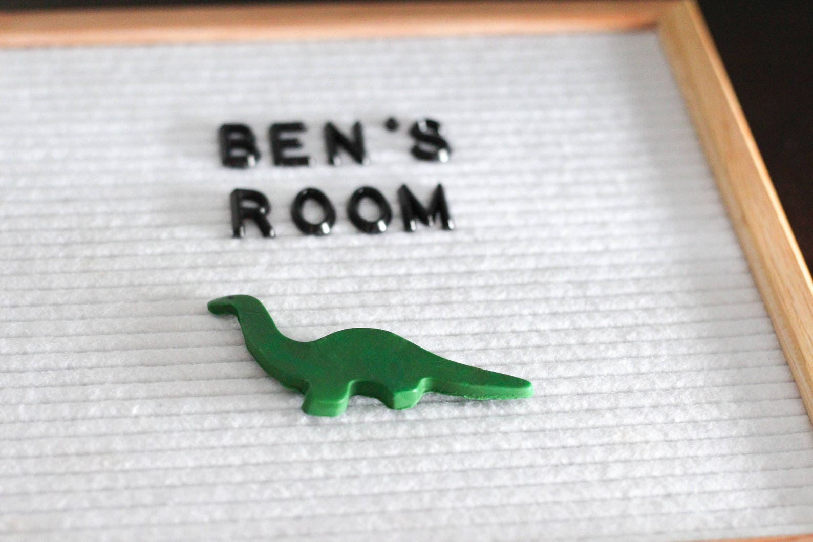 DINOSAUR LETTERBOARD ORNAMENT Brontosaurus / Felt Letter Etsy