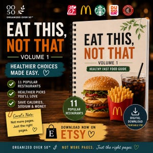 Guida al fast food salutare / Confronto dei menu dei ristoranti (Download PDF)