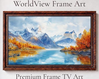 Torres del Paine National Park Autumn Lake, Mountain Landscape, Samsung Frame TV Art (Digital Download) 33