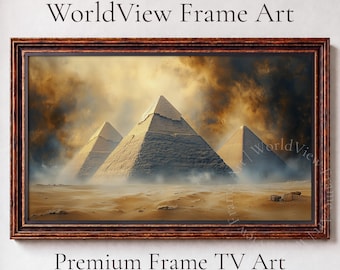 Pyramids of Giza Sandstorm, Samsung Frame TV Art (Digital Download) 67