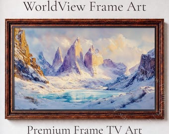 Torres del Paine National Park Winter Landscape, Frame TV Art (Digital Download) 35