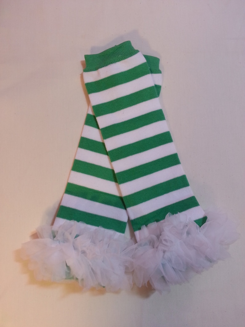 Baby Girl Christmas Elf Socks Baby Girl Clothes Green White Striped Leg Warmers Going Home Set Christmas Leg Warmers Girls Elf Costume