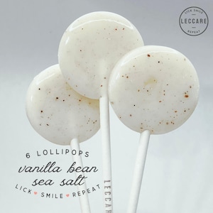 Vanilla Bean Sea Salt Lollipops: Bulk Wedding Favors