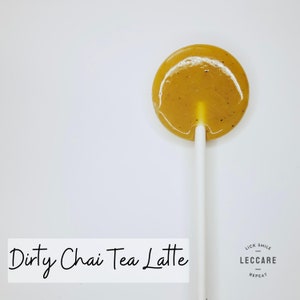 Dirty Chai Lollipop // Chai Tea Latte // Espresso Candy // Mini Wedding // 10 Lollipops