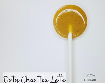 Dirty Chai Lollipop // Chai Tea Latte // Espresso Candy // Mini Wedding // 10 Lollipops