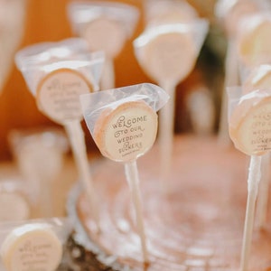 Peaches and Cream Lollipops // Spring Wedding Favors // Beach Wedding Idea // Favors for Guest // 10 count image 9