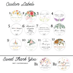 Wedding Favor Lollipop Special // 200 Lollipops with Custom Labels // Pick up to 8 Flavors // Wedding Favors // Favors for Guest // Leccare image 4