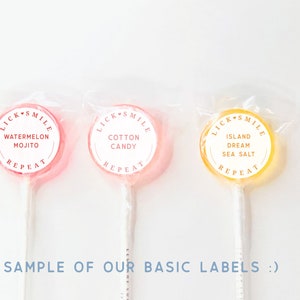 Champagne Lollipops // Gold Flake Lollipops // Spring Wedding Favor // Summer Wedding Favor // Leccare // Favors for Guest // 10 Count Box image 4