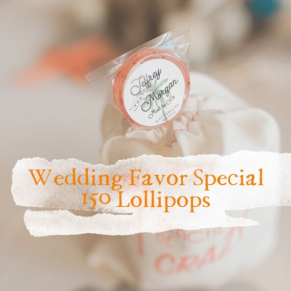 Wedding Favor Lollipop Special // 150 Lollipops with Custom Etsy