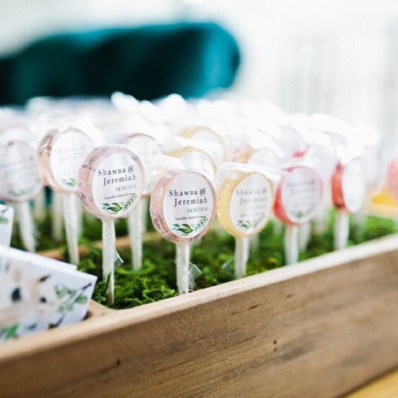 Wedding Favor Lollipop Special // 100 Lollipops with Custom Etsy