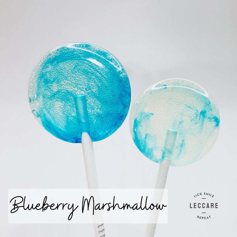 Blueberry Marshmallow Lollipops // Swirl Lollipops // Fall Etsy