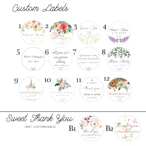 100 Lollipop Wedding Favors, Favors for Kids, Customizable Wedding Stickers, Fall Theme Wedding image 4