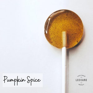 Pumpkin Spice Lollipops // Rustic Wedding Favor // Bulk Favors // Favors for Guest // 10 Lollipops