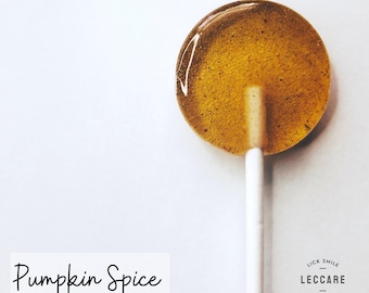 Pumpkin Spice Lollipops // Rustic Wedding Favor // Bulk Favors // Favors for Guest // 10 Lollipops