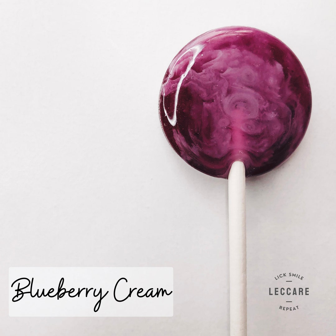 Fall Lollipops // Blueberries and Cream // Swirl Lollipops // Lollipop