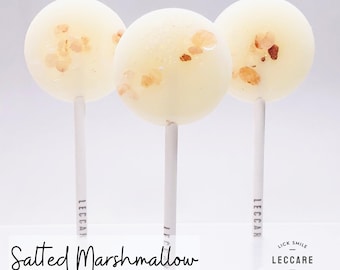 Salted Marshmallow Lollipops // Sweet & Salty // Fall Thank You Gift // 10 Lollipops