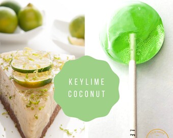 Key Lime Coconut Lollipops // Spring Wedding Favors // Beach Wedding // 10 Lollipops