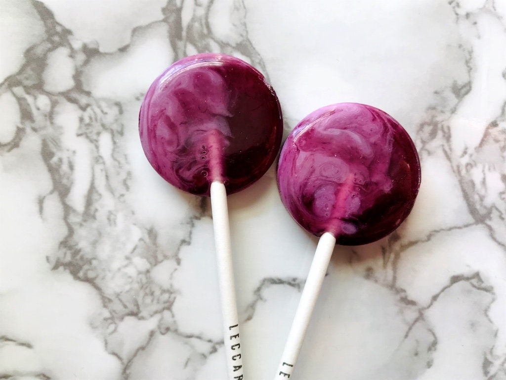 Fall Lollipops // Blueberries and Cream // Swirl Lollipops // Etsy Polska