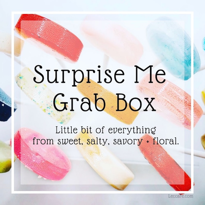 Sample Sale, Lollipop Mix Box // 30 Lollipops // Leccare Lollipop Grab Bag // Sampler Box //Surprise me. image 1