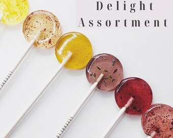 Floral Lollipop Sampler Box: Summer Wedding Favors, Tea Party Treats