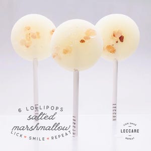 Salted Marshmallow Lollipops – Shower Favors | Thank You Candy | Party Gift Idea | Pink And White Party Favors