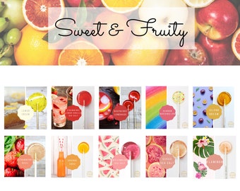 Sweet and Fruity Customizable Lollipops for Guest // Unique Wedding Favors // Thank you Gifts for Clients // 100 Favors for Event