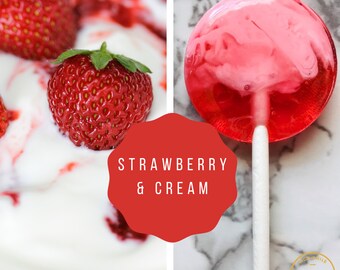 Summer Wedding Favors // Strawberries and Cream // Swirl Lollipop // Fall Wedding // Winter Weddings // Leccare // Favors for Guest // 10 ct
