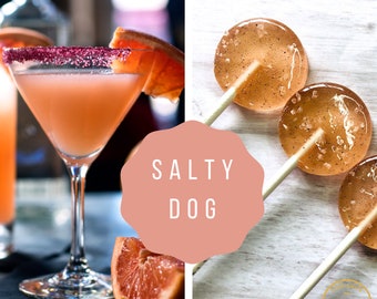 Wedding Favors for Guest in Bulk, Spring Wedding Favors, Salty Dog Lollipops, Favors for Guest, 10 Lollipops