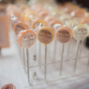 Spring Wedding Sampler Box // 10 Lollipops // Taste test for Two // Summer Wedding Favors // Fall Wedding Favors // Wedding Favors image 9