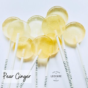 Pear Ginger Lollipops // Fall Wedding Favors // Summer Wedding // 10 Lollipops