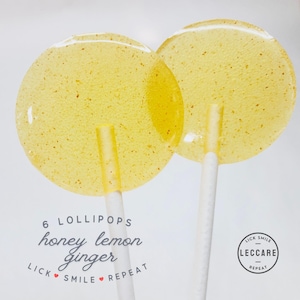 Ginger Candy for Mom to Be | Honey Lemon Ginger Lollipops | Honey Wedding Favors | Personalized Favors