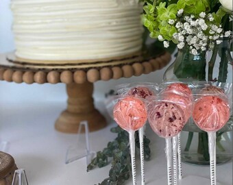 Flower Lollipops //  Rose & Honey // Edible Flowers Lollipops // Honey Lollipops  // Spring Wedding Favor // Summer Wedding  // 10 count