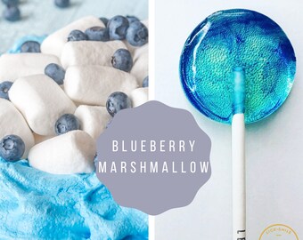 Blueberry Marshmallow  Lollipops // Swirl Lollipops // Fall Wedding Favors // Spring Wedding // Summer Wedding Favor // Leccare // 10 count