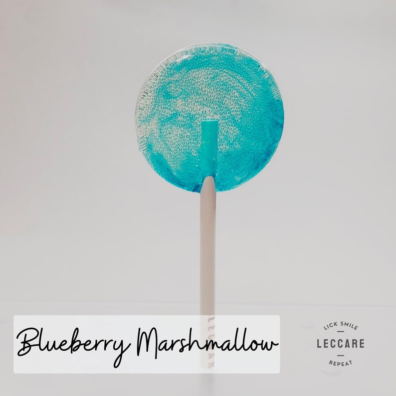 Blueberry Marshmallow Lollipops // Swirl Lollipops // Fall Wedding Favors // Spring Wedding // Summer Wedding Favor // Leccare // 10 count image 1